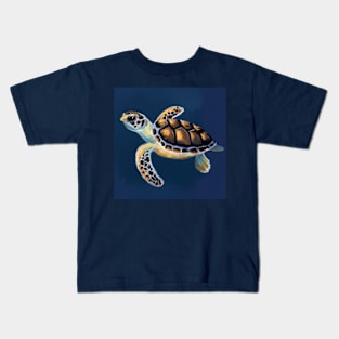 La mignonne petite Tortue imbriquée Kids T-Shirt